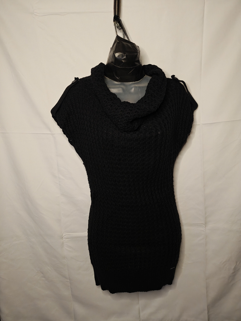 DKNY Black Cowl Neck Dress